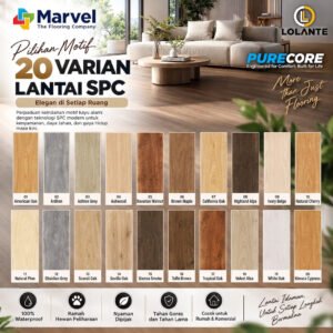 Purecore Marvel – Lantai SPC 5 mm Sistem Klik