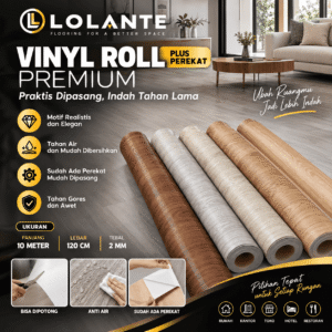 Vinyl Roll Tebal 2 mm Plus Perekat